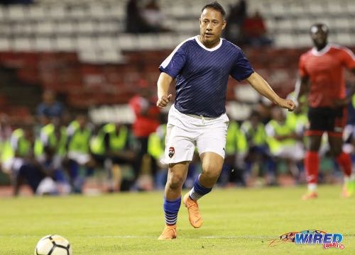 Photo: Commissioner of Police Gary Griffith in action during the “Football for a Cause” charity match at the Hasely Crawford Stadium on 26 October 2018. (Copyright Nicholas Bhajan/CA-Images/Wired868)