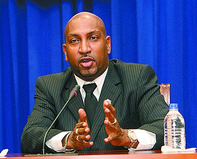 Minister of Sports and Youth Affairs, Anil Roberts 