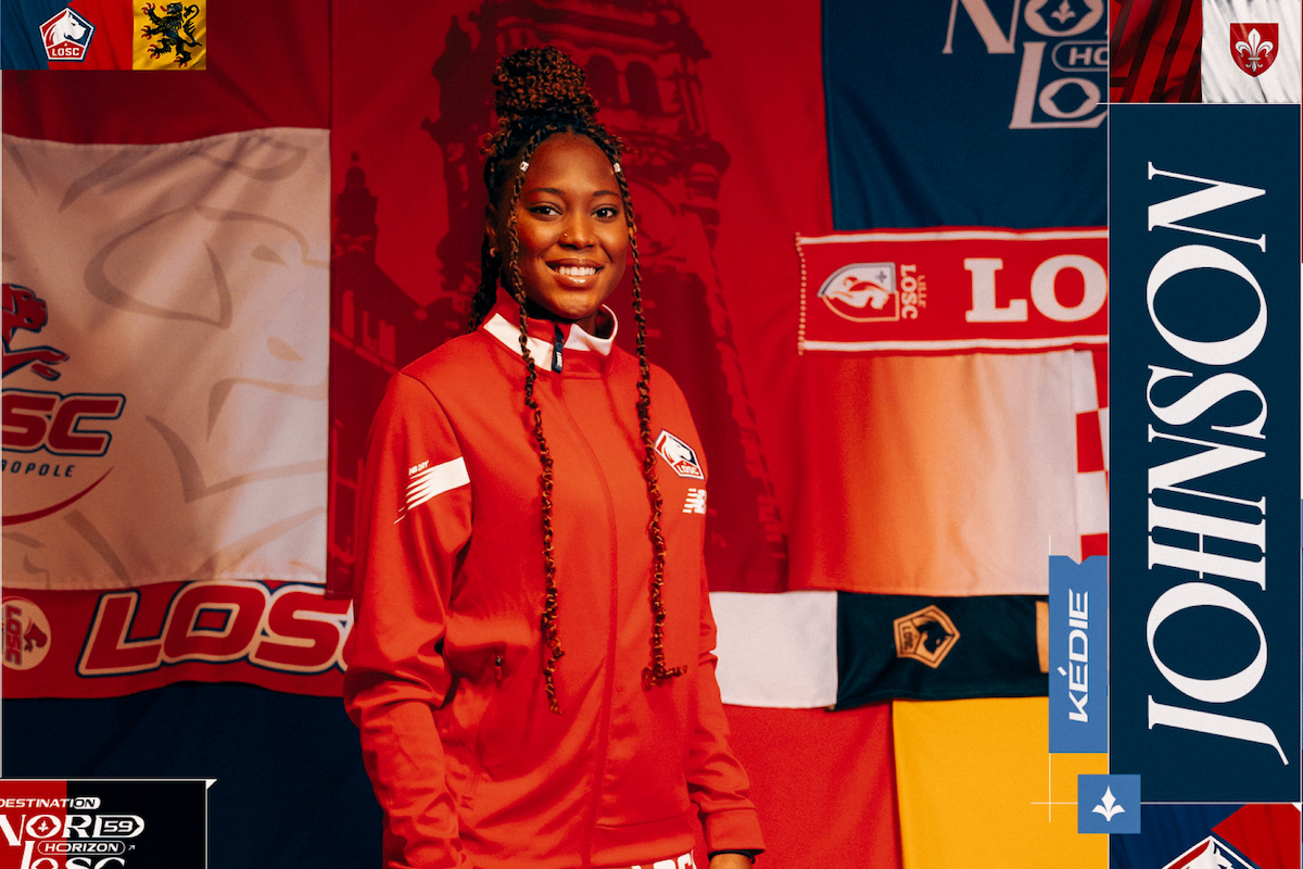 Kédie Johnson joins French D1 Féminine club, Lille OSC, on a two-year contract
