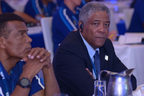 Former Trinidad & Tobago head coach Francisco Maturana (pictuted) at the FIFA World Cup symposium in Panama City, Panama, on September 12, 2014.