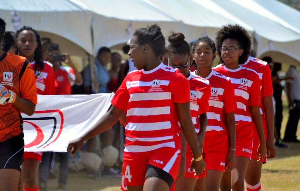 Petrotrin Women's Team at the opening of the 2015 WOLF season.