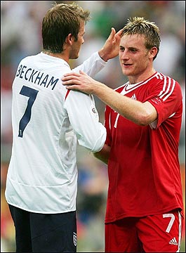 David Beckham and Christopher Birchall