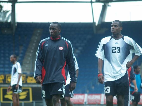 Dwight Yorke and Anthony Wolfe