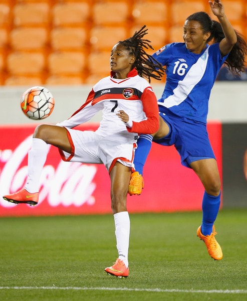 Kayla Taylor in a previous Qualifying match against Guatemala