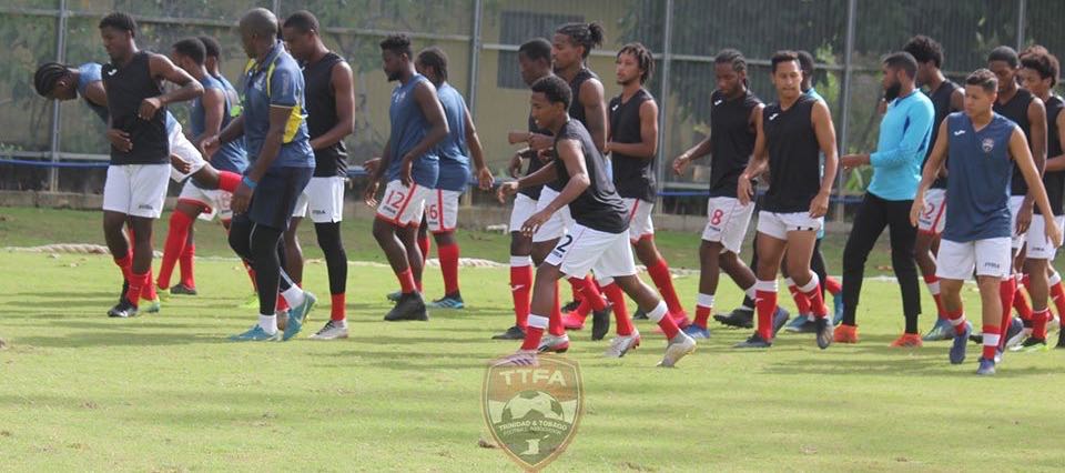 T&T team training at the Diego Martin Sporting Complex.