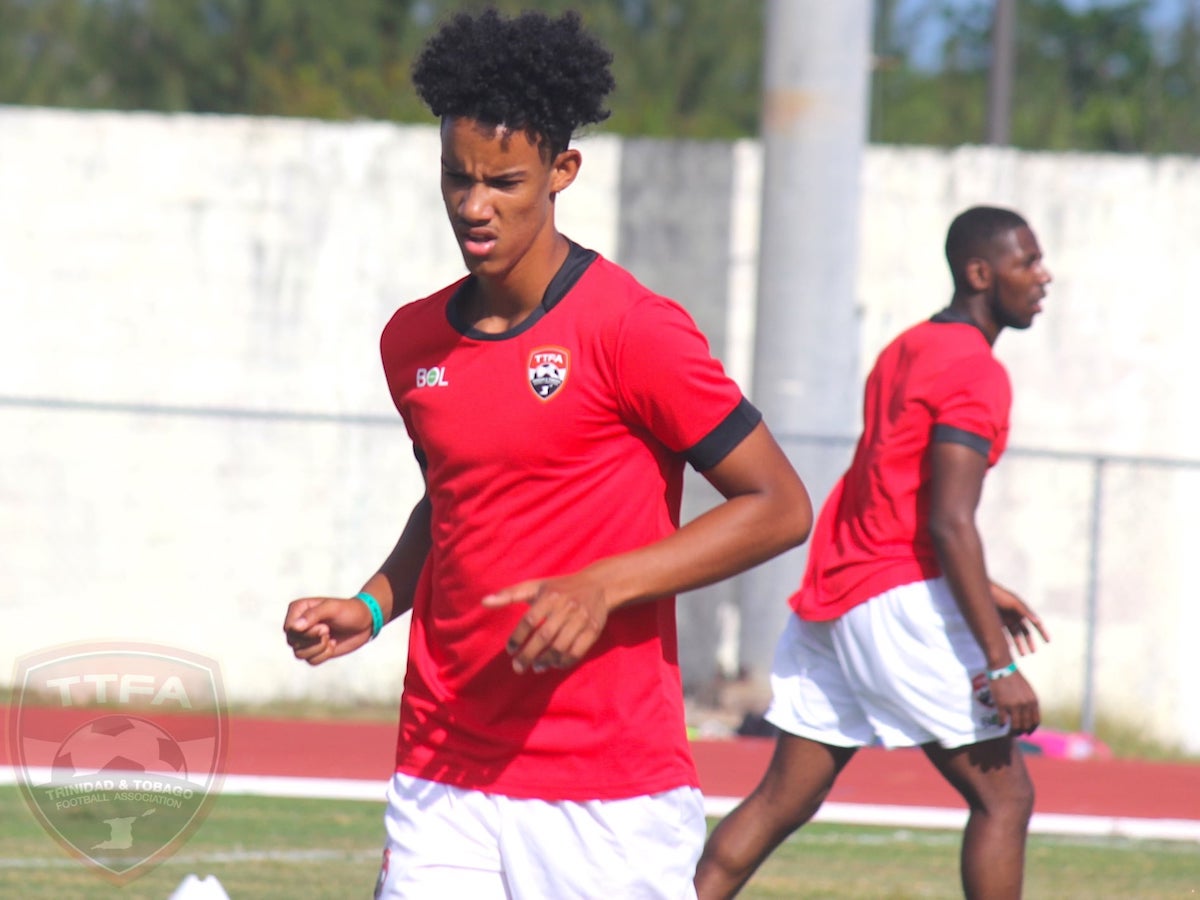 Gary Griffith III during a training session with the Trinidad and Tobago Men's Senior Team in the Bahamas on June 4th 2021.