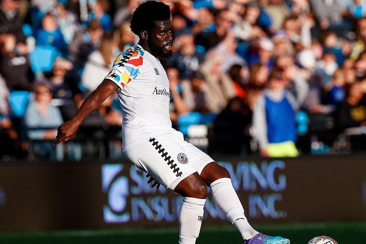 Oakland Roots SC's Neveal Hackshaw is among five players from the USL Championship selected in Trinidad and Tobago's squad for the 2023 Concacaf Gold Cup. | Photo courtesy Isaiah J. Downing / Colorado Springs Switchbacks FC
