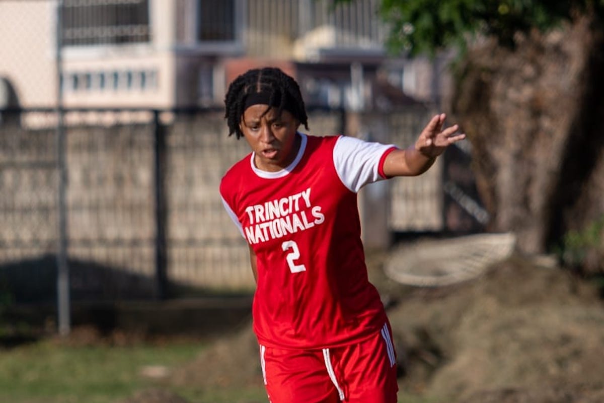 Crystal Molineaux scored 6 goals in Trincity Nationals' 19-0 win over UWI FC at UWI Grounds on Sunday, October 8th 2023