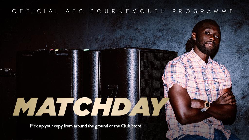 Kenwyne Jones on the cover of AFC Bournemouth's Official Matchday Programme for April 18, 2015.