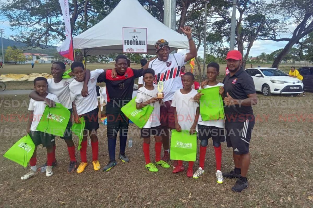 Tinto Sports Academy won the under-12 division at the Ministry of Sport and Community Development's East District Sports on April 27th 2024, at the Eddie Hart Grounds, Tacarigua. PHOTO BY: Stephon Nicholas