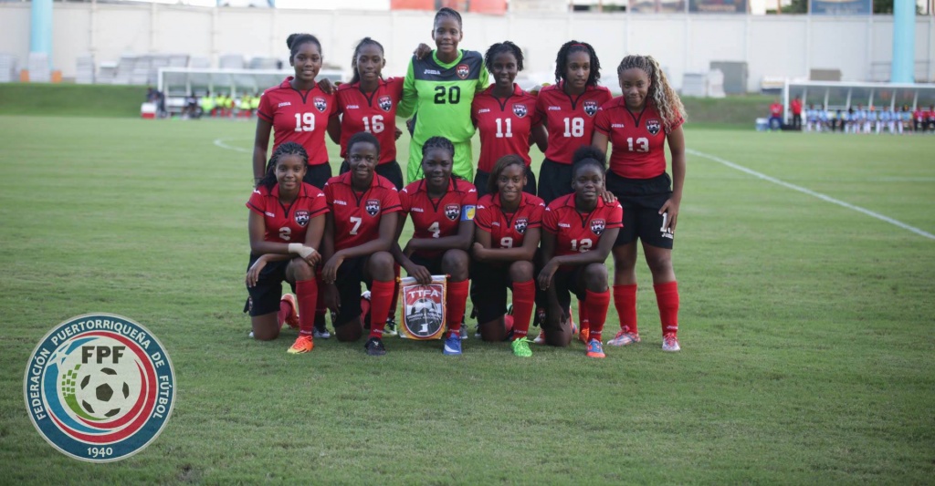 Trinidad and Tobago U-17 Women's starting lineup vs the Dominican Republic