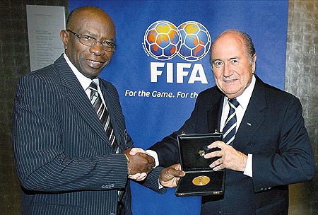 Warner and Blatter in better times.
