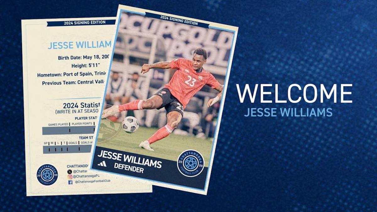 Chattanooga FC signs Trinidad and Tobago international Jesse Williams